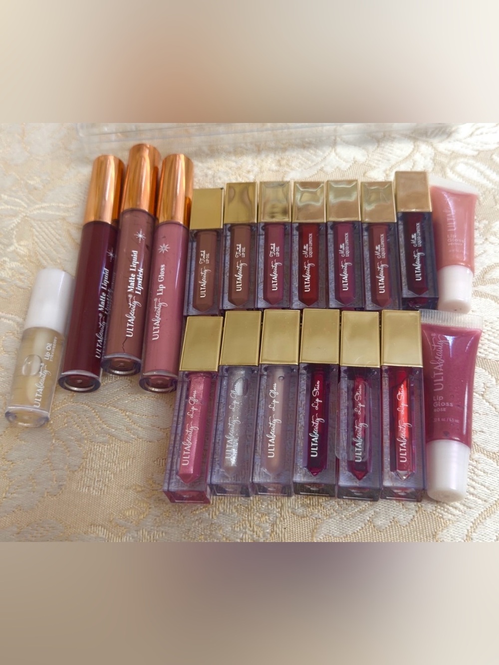 Ulta Beauty Lip Gloss & Liquid Lipstick Set in Pink, Nude, Berry and Red Tones